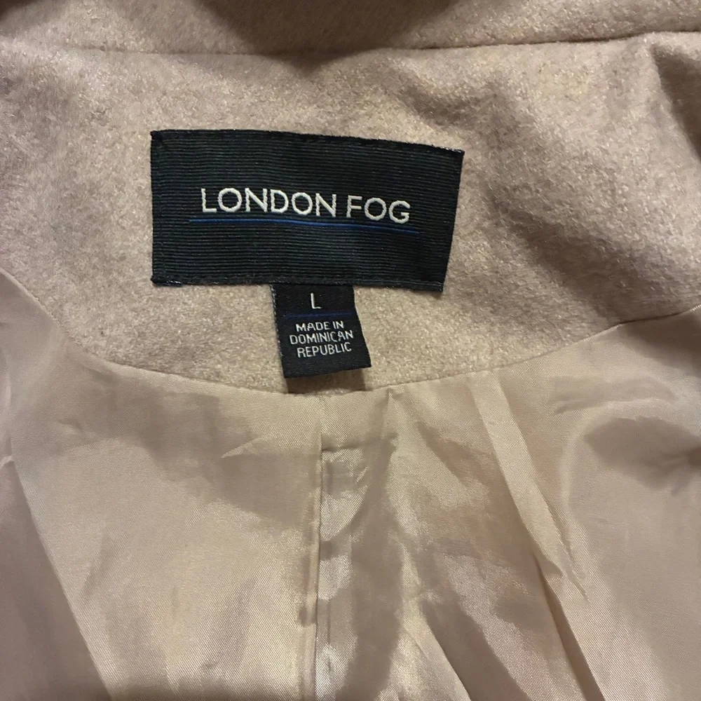 London Fog Women's Beige-Tan Wool-Blend Coat